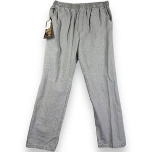 RAREBONE Mens Cotton Casual Pants Size XL Loose Fit Straight Lightweight Elastic